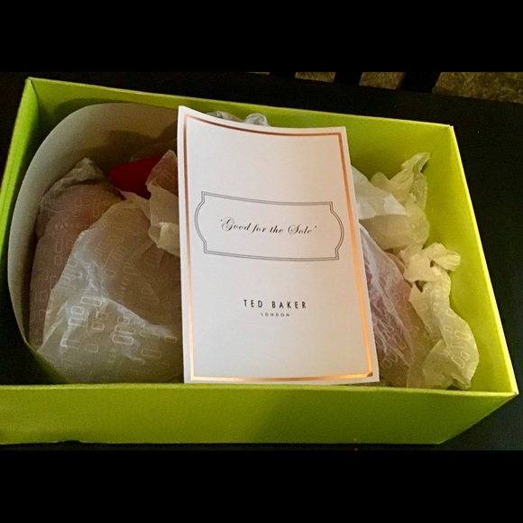 Ted Baker Suede Fuchsia/Rose Gold Stilettos - Picture 7 of 7